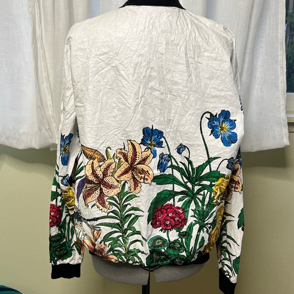 Floral Bomber Windbreaker Jacket - Picture 10 of 10